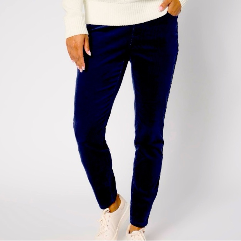 Belle by Kim Gravel Deep Blue Cropped Pants